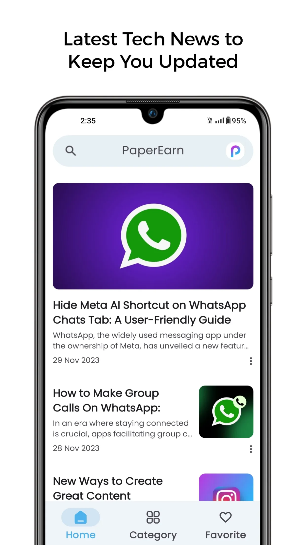 PaperEarn - Tech Updates Hub | Indus Appstore | Screenshot