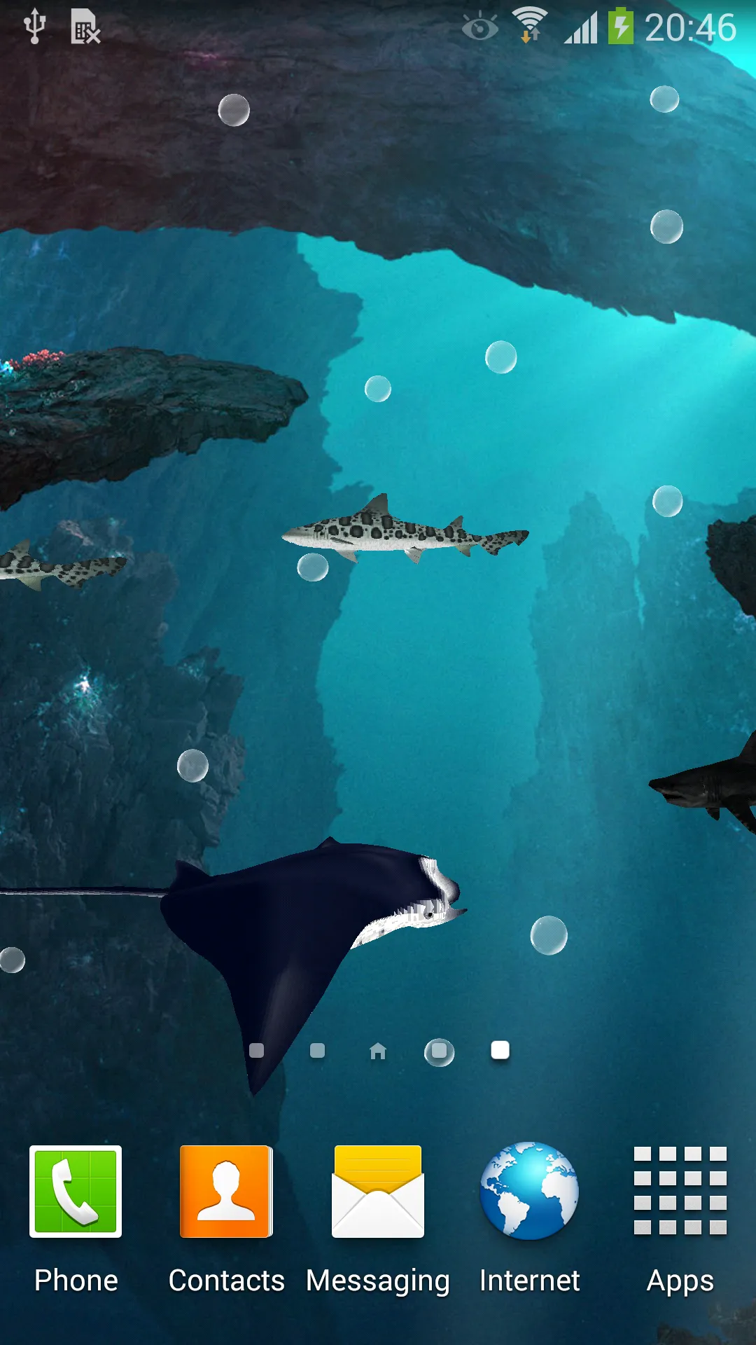 3D Sharks Live Wallpaper Lite | Indus Appstore | Screenshot