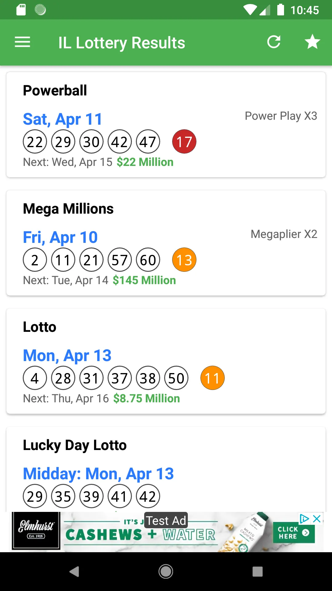 IL Lottery Results | Indus Appstore | Screenshot