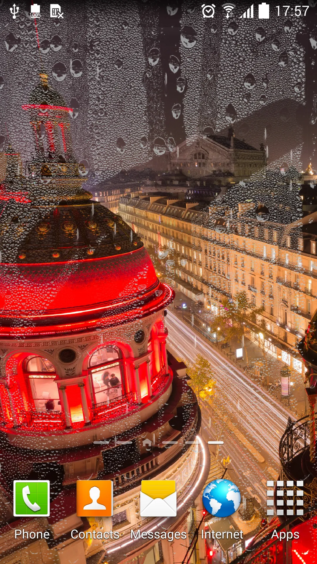 Rainy Paris Live Wallpaper | Indus Appstore | Screenshot