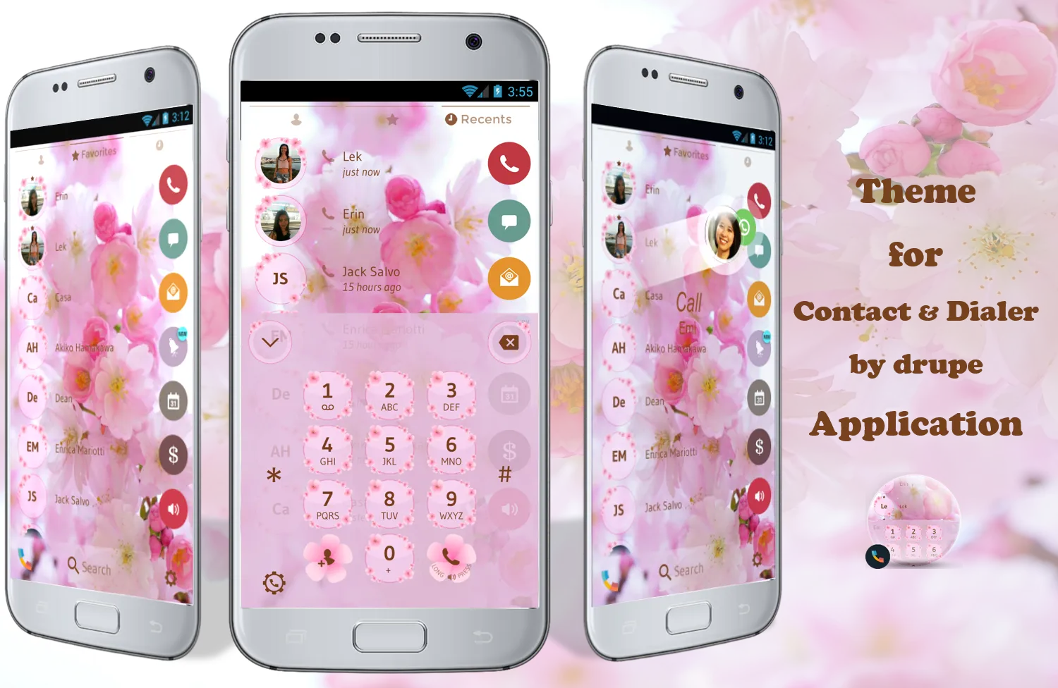 Theme Dialer Love Sakura | Indus Appstore | Screenshot