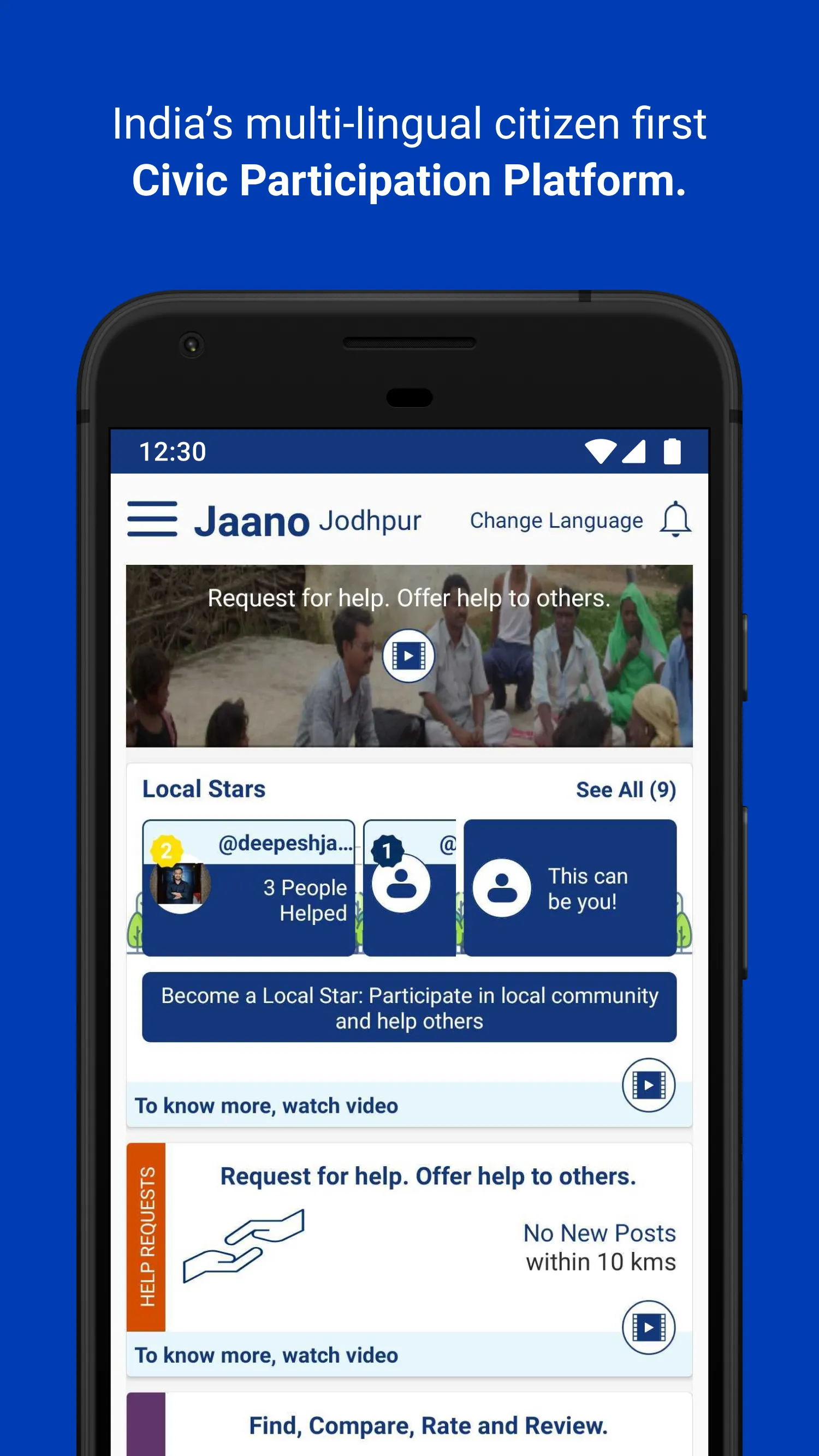 Jaano - India's Civic Particip | Indus Appstore | Screenshot