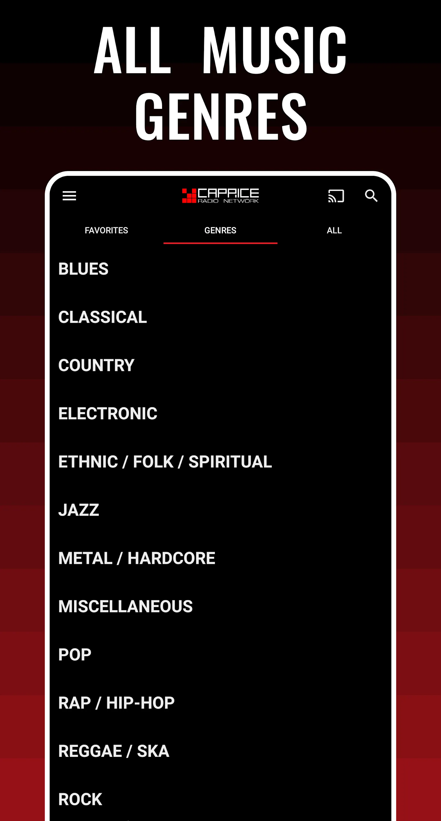 Radio Caprice: online Music | Indus Appstore | Screenshot