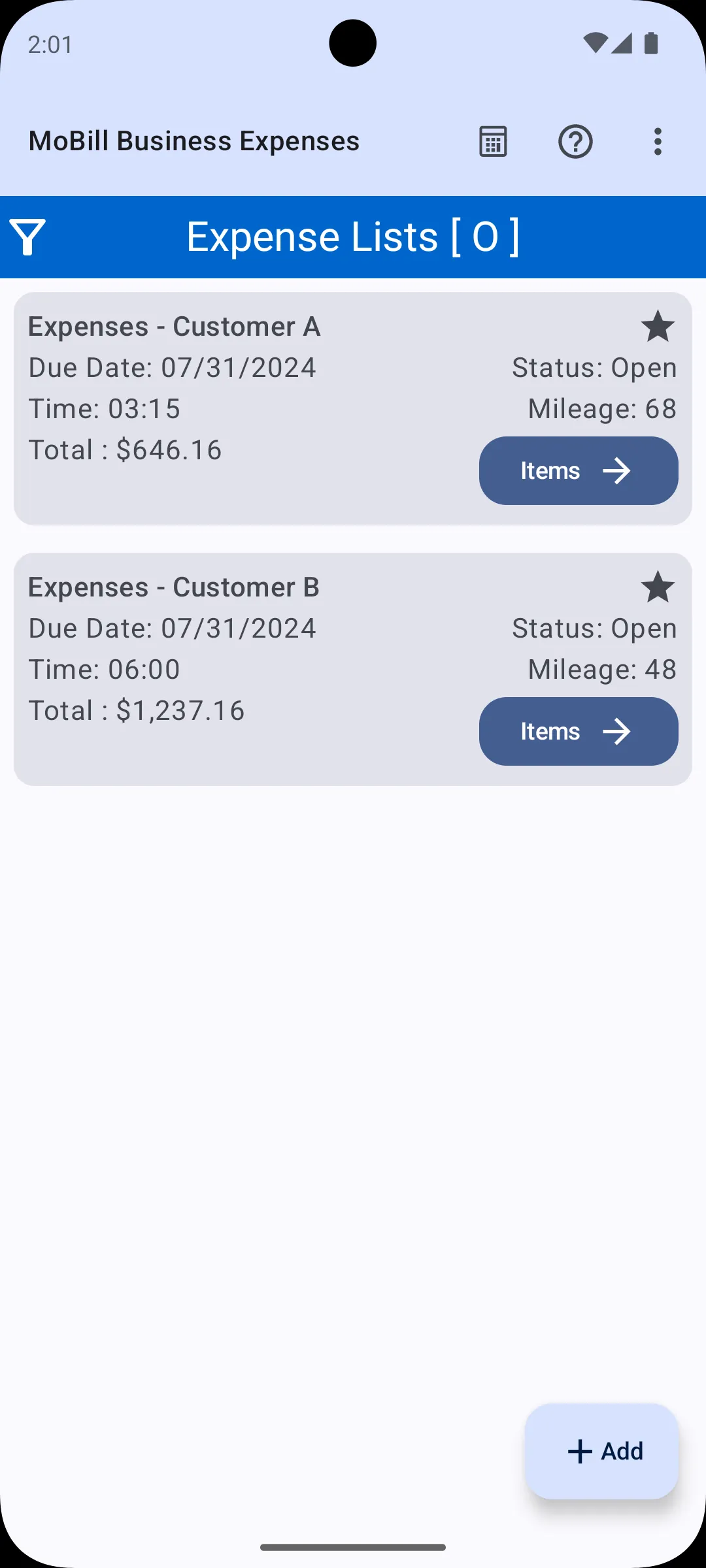 MoBill Business Expenses | Indus Appstore | Screenshot