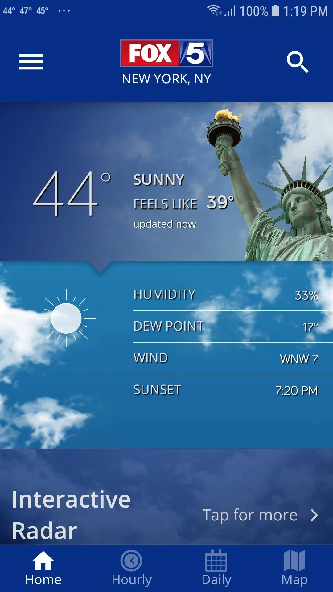 FOX 5 New York: Weather | Indus Appstore | Screenshot