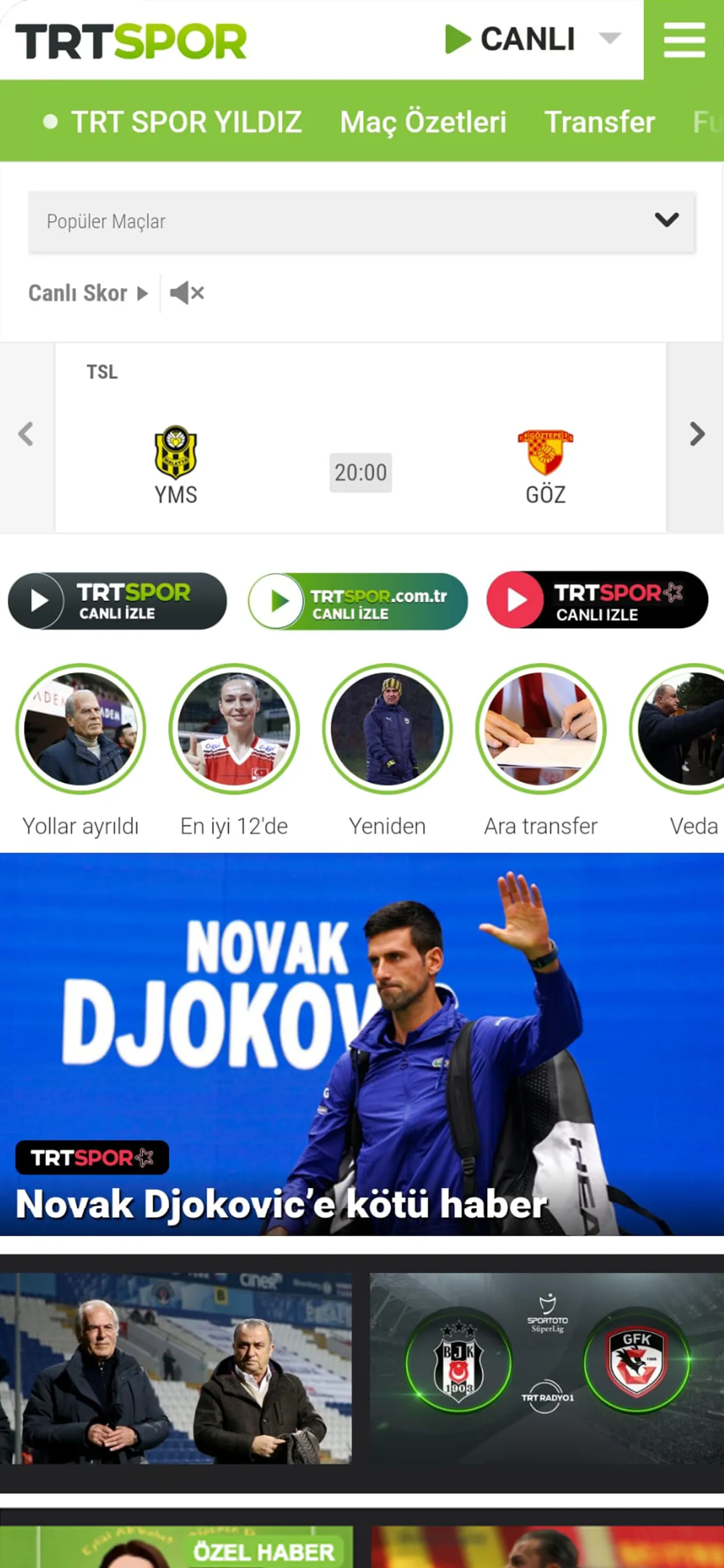 TRT Spor | Indus Appstore | Screenshot