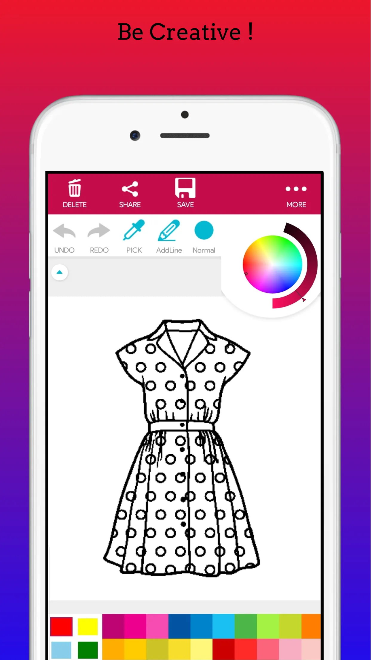 Fashion Dress Coloring Book | Indus Appstore | Screenshot