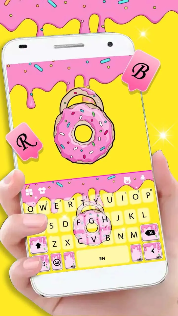 Yummy Donut Sprinkles Keyboard | Indus Appstore | Screenshot