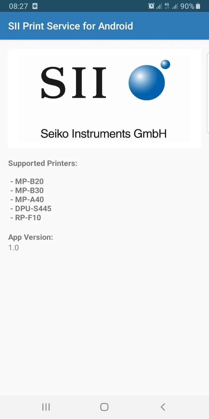 SII Print Service for Android | Indus Appstore | Screenshot