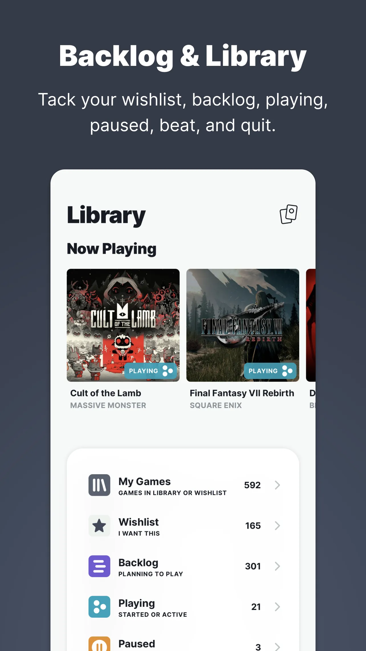 Playlist - Video Game Manager | Indus Appstore | Screenshot