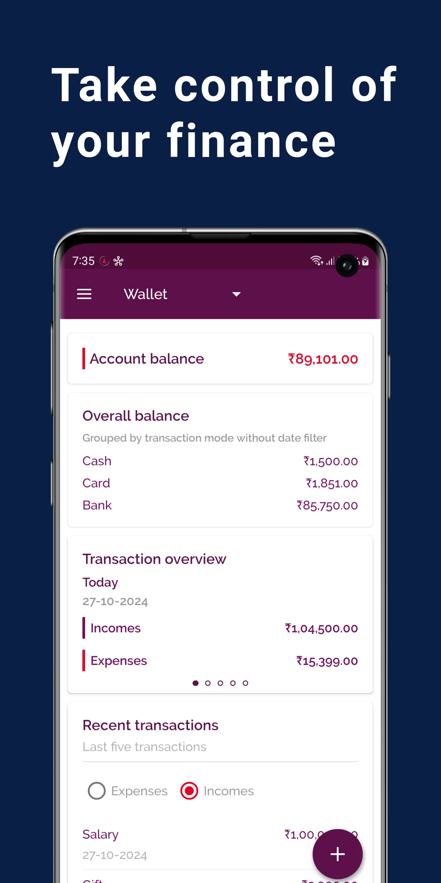 Daily Expense & Budget Manager | Indus Appstore | Screenshot