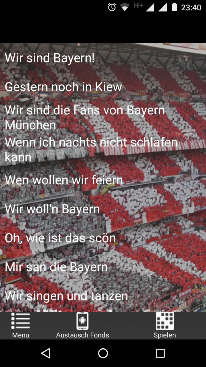 Fangesänge - Bayern Munchen | Indus Appstore | Screenshot