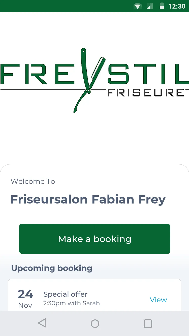 Friseursalon Fabian Frey | Indus Appstore | Screenshot