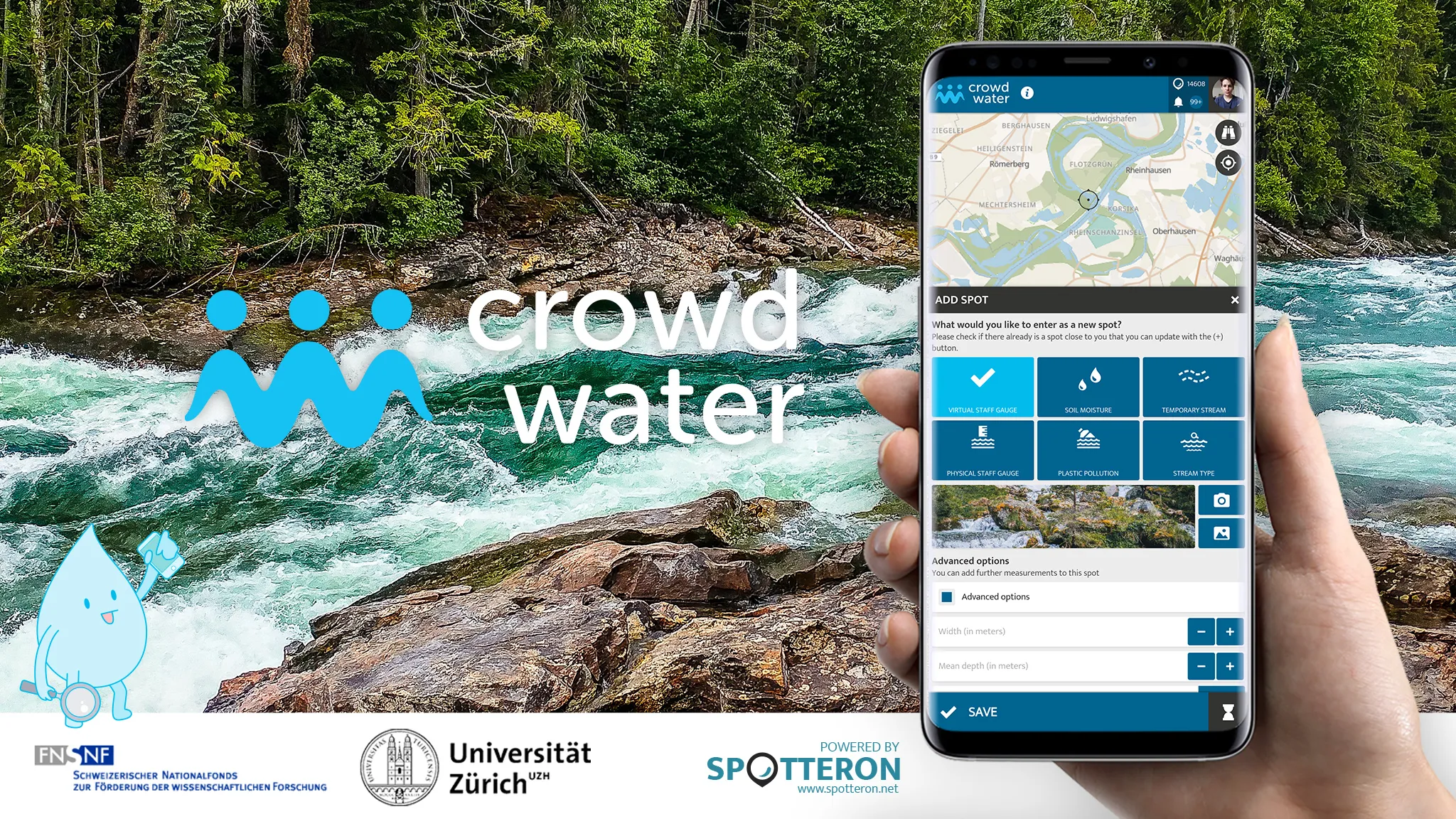 CrowdWater | SPOTTERON | Indus Appstore | Screenshot