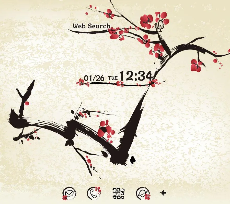 Japanese Style-Sumie Plum | Indus Appstore | Screenshot