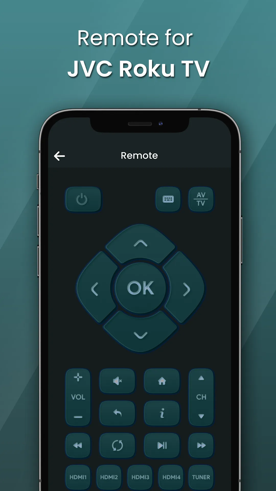 Remote for JVC Roku TV | Cast | Indus Appstore | Screenshot