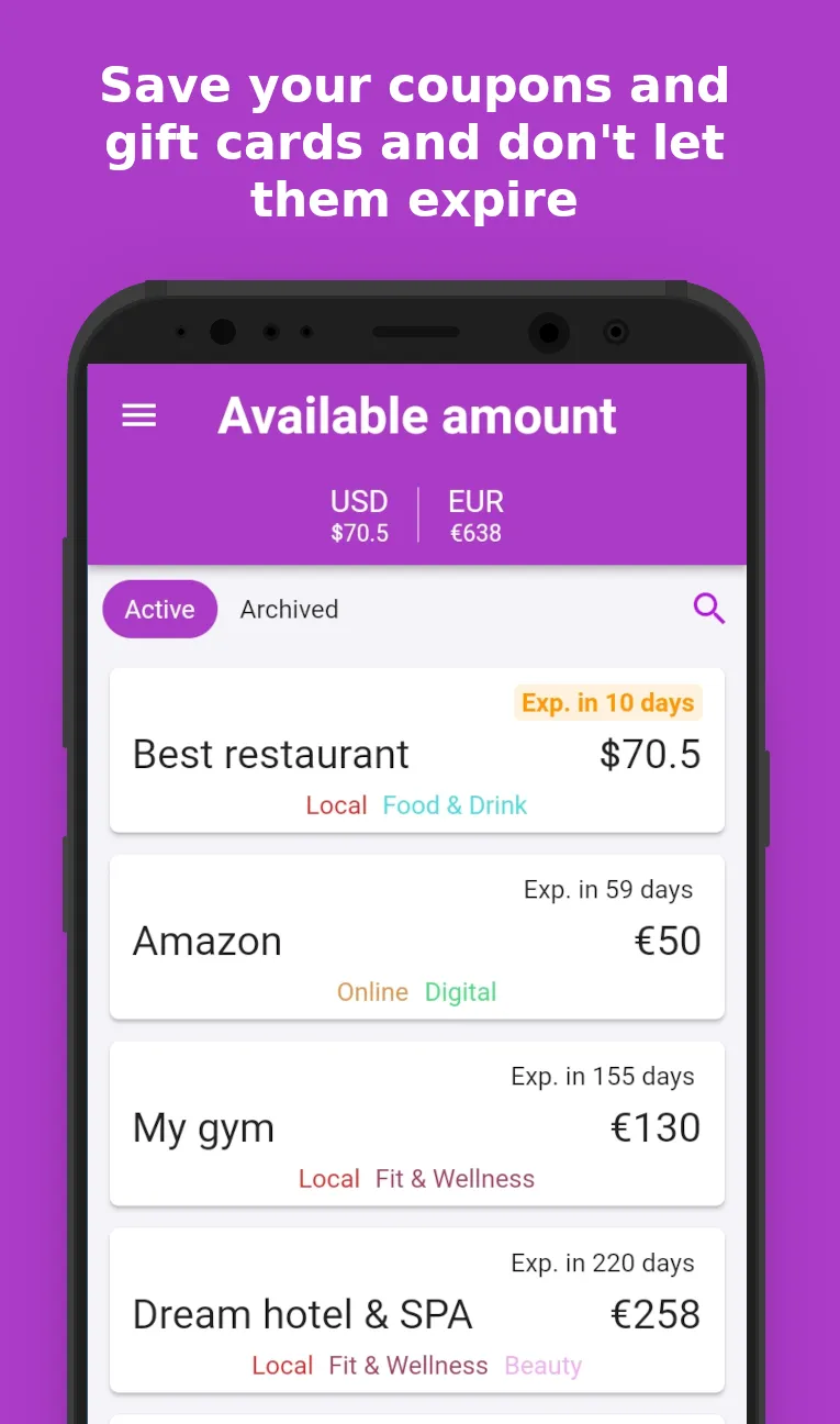 Coupons Vouchers by myeasyqpon | Indus Appstore | Screenshot