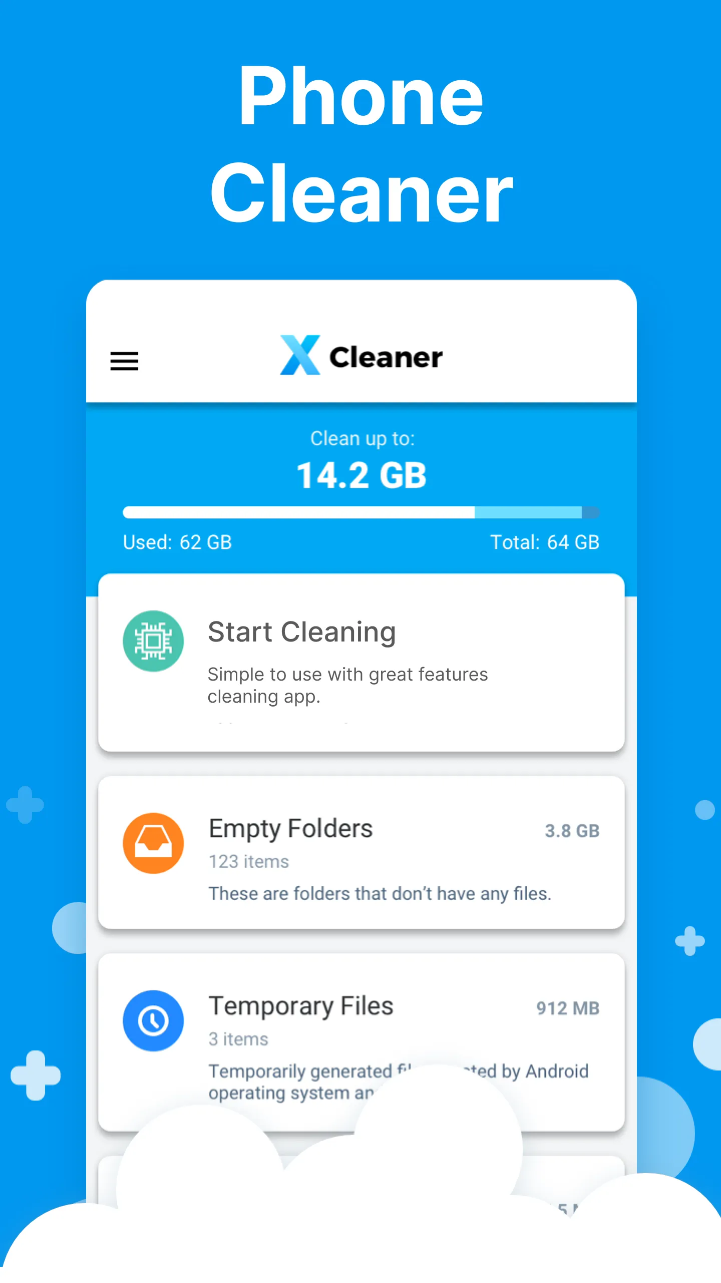 X Cleaner - Sweeper & Cleanup | Indus Appstore | Screenshot