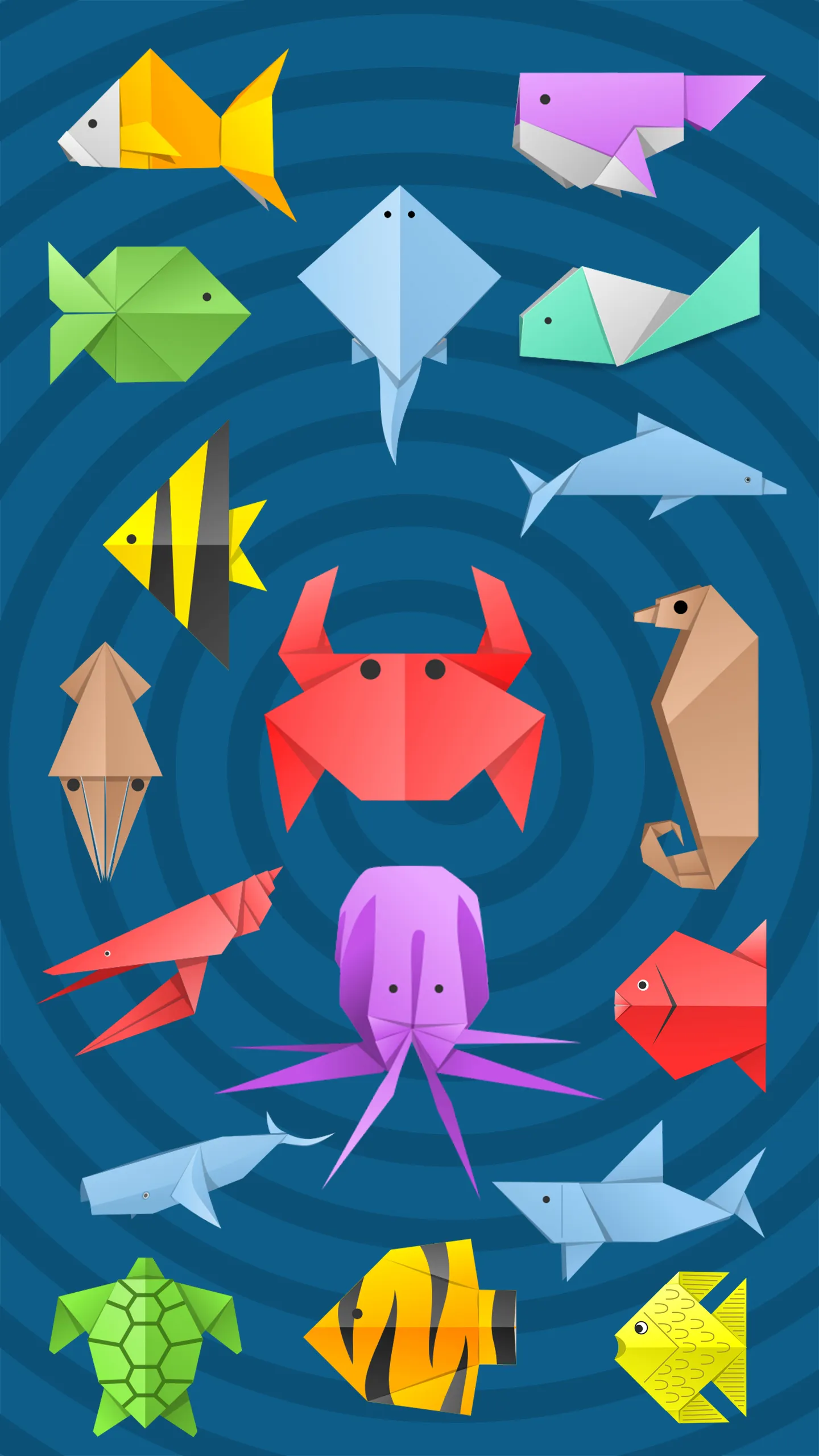 Origami Fish & Aquatic Animals | Indus Appstore | Screenshot