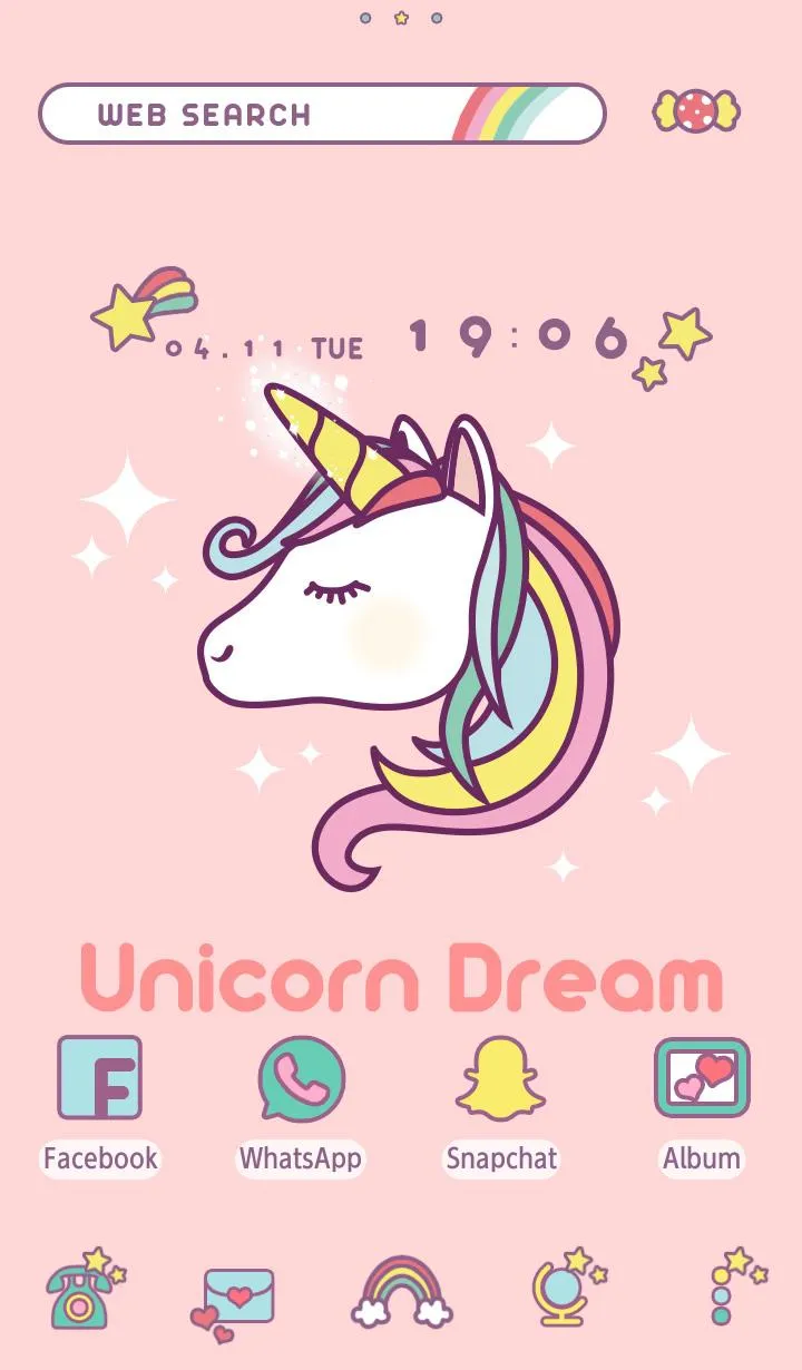 Unicorn Dream Theme | Indus Appstore | Screenshot