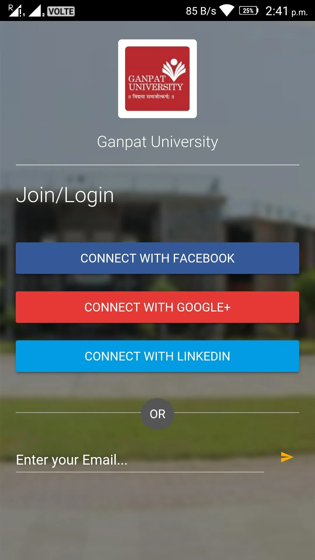 Ganpat University Alumni | Indus Appstore | Screenshot