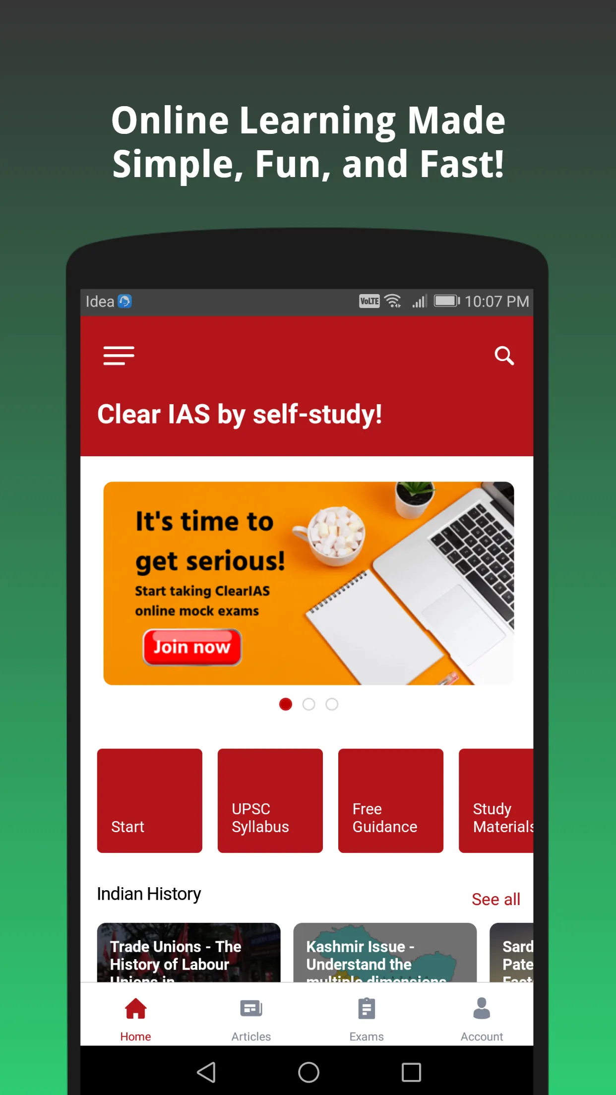 ClearIAS Learning App for UPSC | Indus Appstore | Screenshot