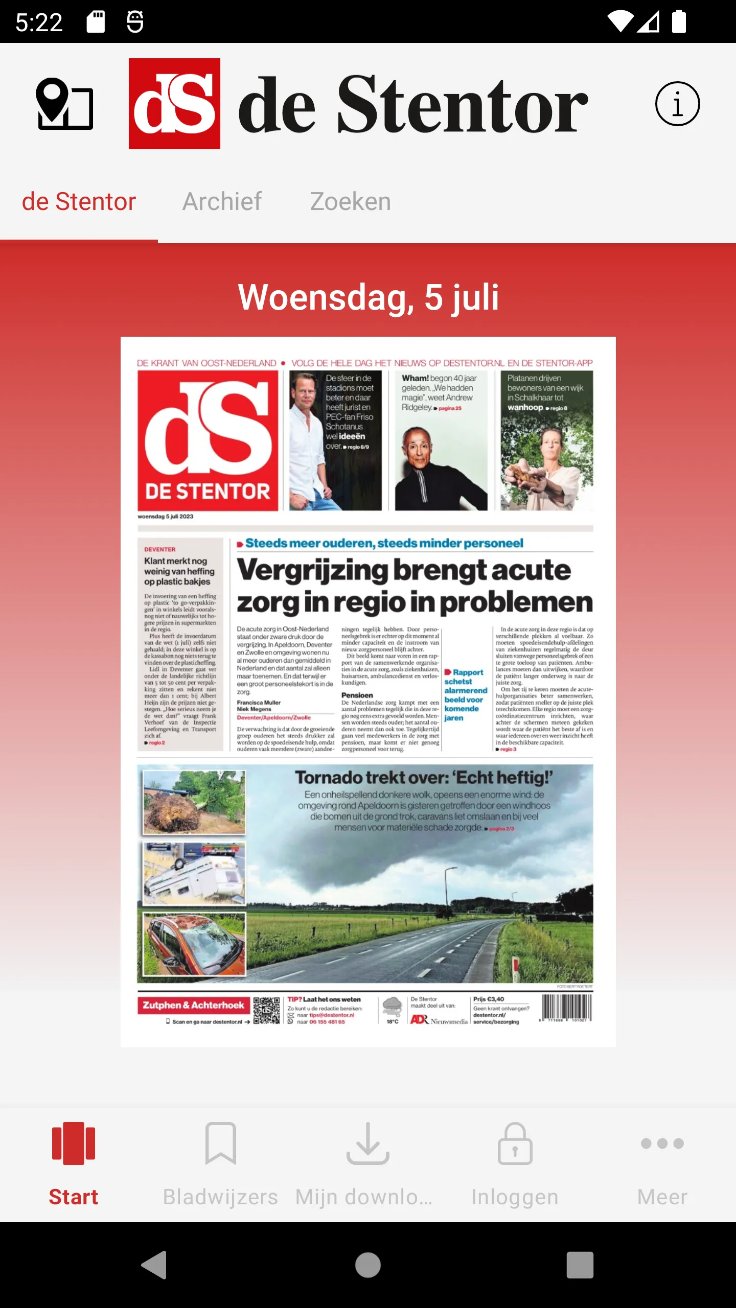 De Stentor - Digitale krant | Indus Appstore | Screenshot