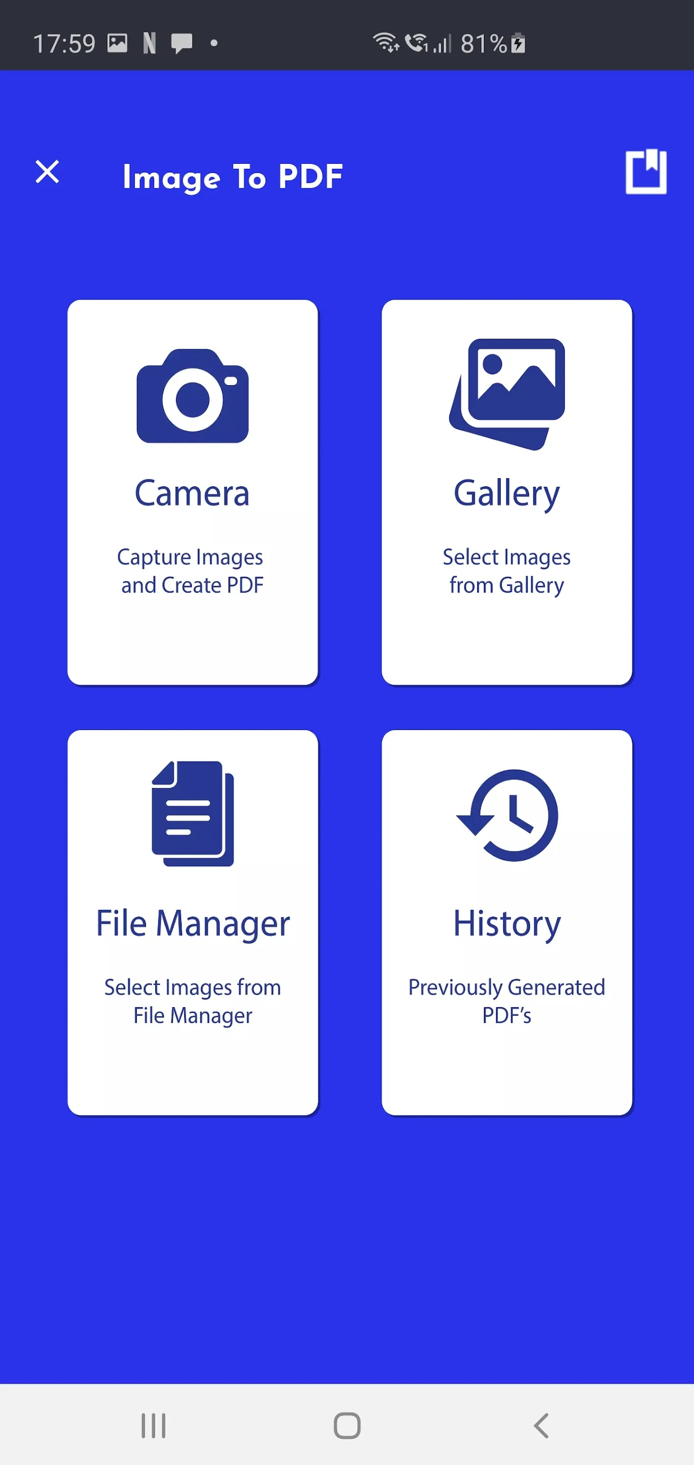 Convert Jpg to PDF | Indus Appstore | Screenshot