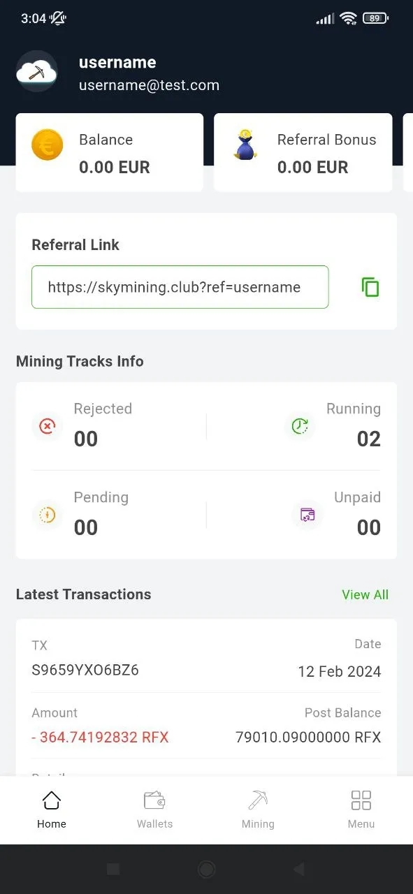 SkyMining: Crypto Cloud Mining | Indus Appstore | Screenshot