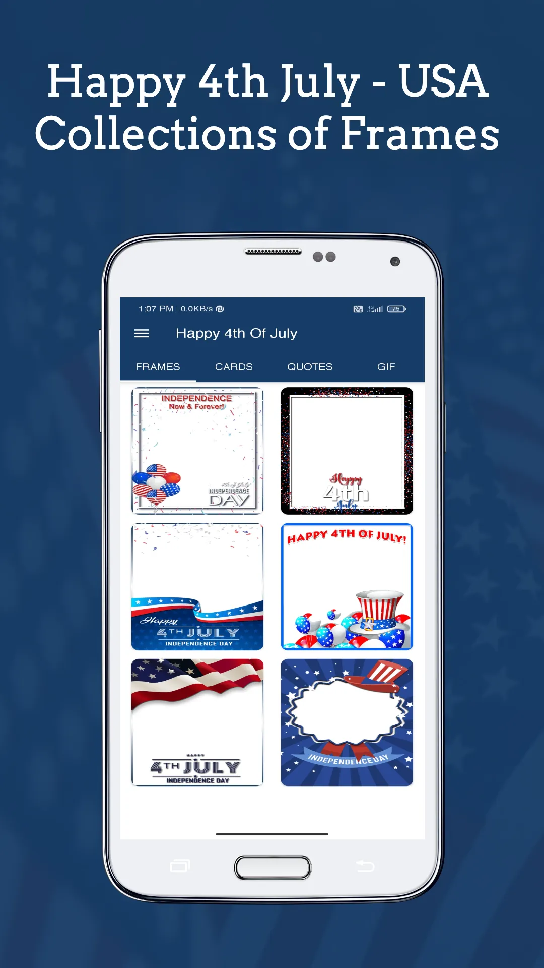 4th Of July Wishes & Cards | Indus Appstore | Screenshot