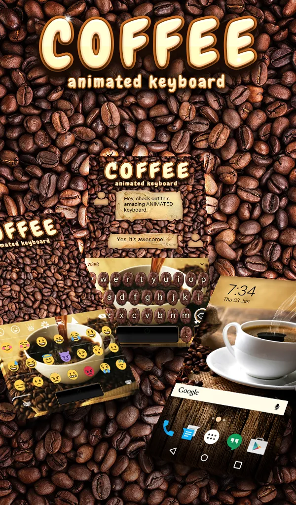 Coffee Live Wallpaper Theme | Indus Appstore | Screenshot