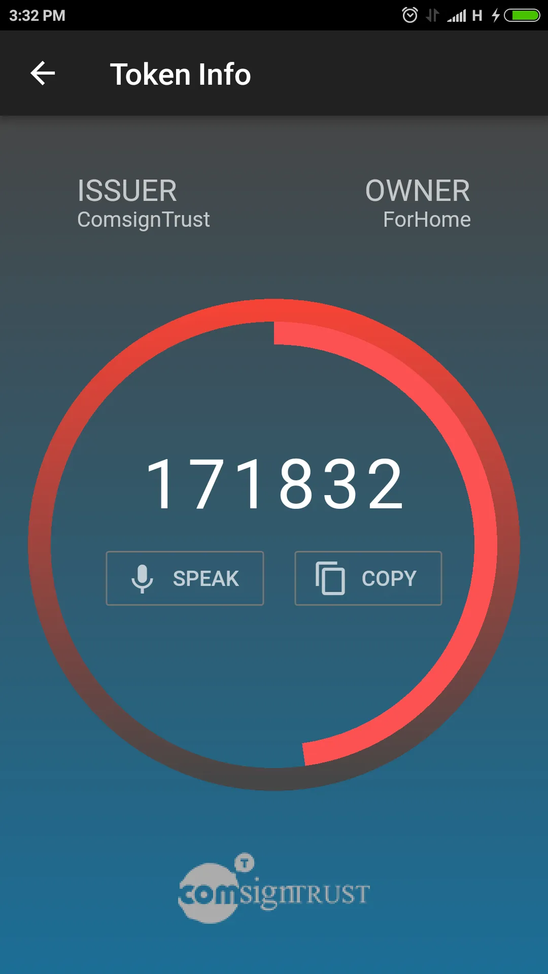 Comsign Authenticator | Indus Appstore | Screenshot