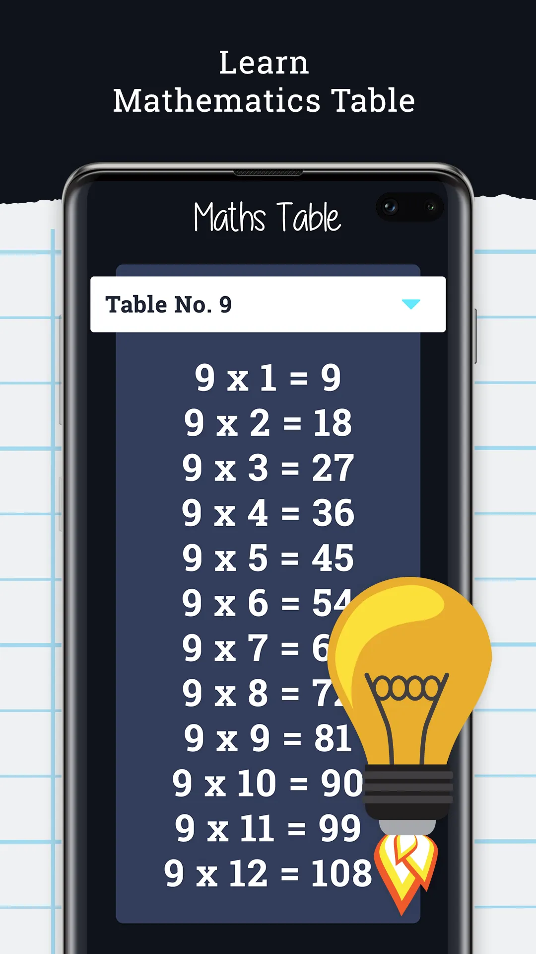 Math Multiplication Table | Indus Appstore | Screenshot