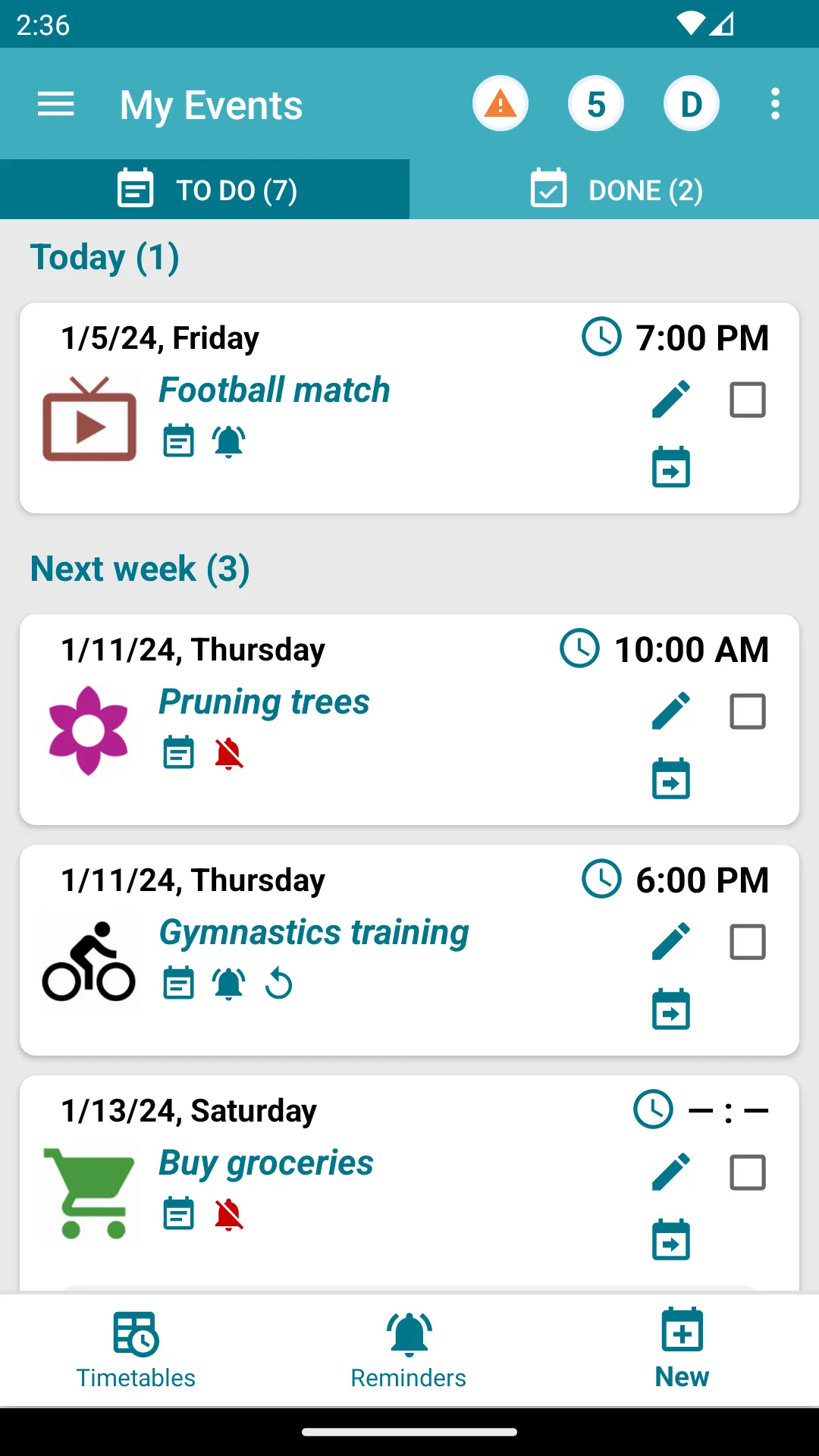 My Events Lite | Indus Appstore | Screenshot