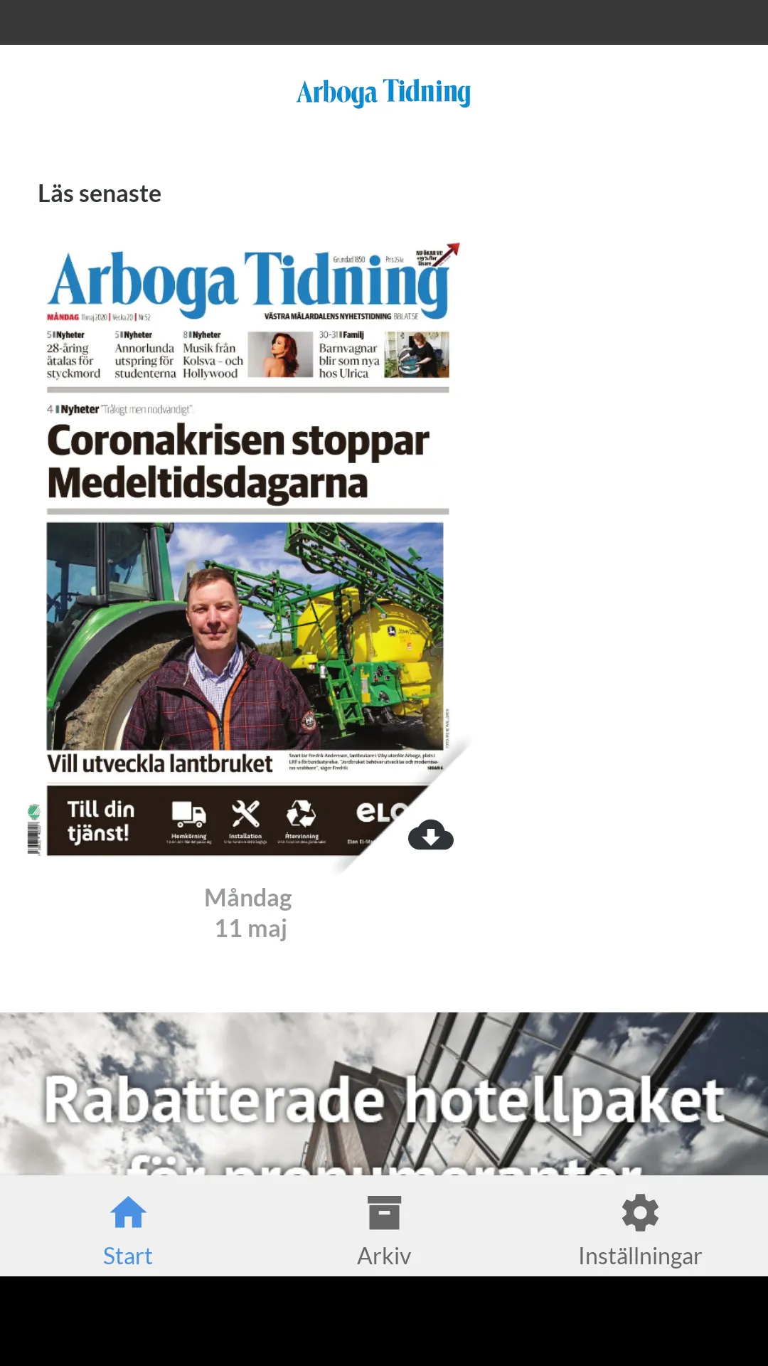 Arboga Tidning e-tidning | Indus Appstore | Screenshot