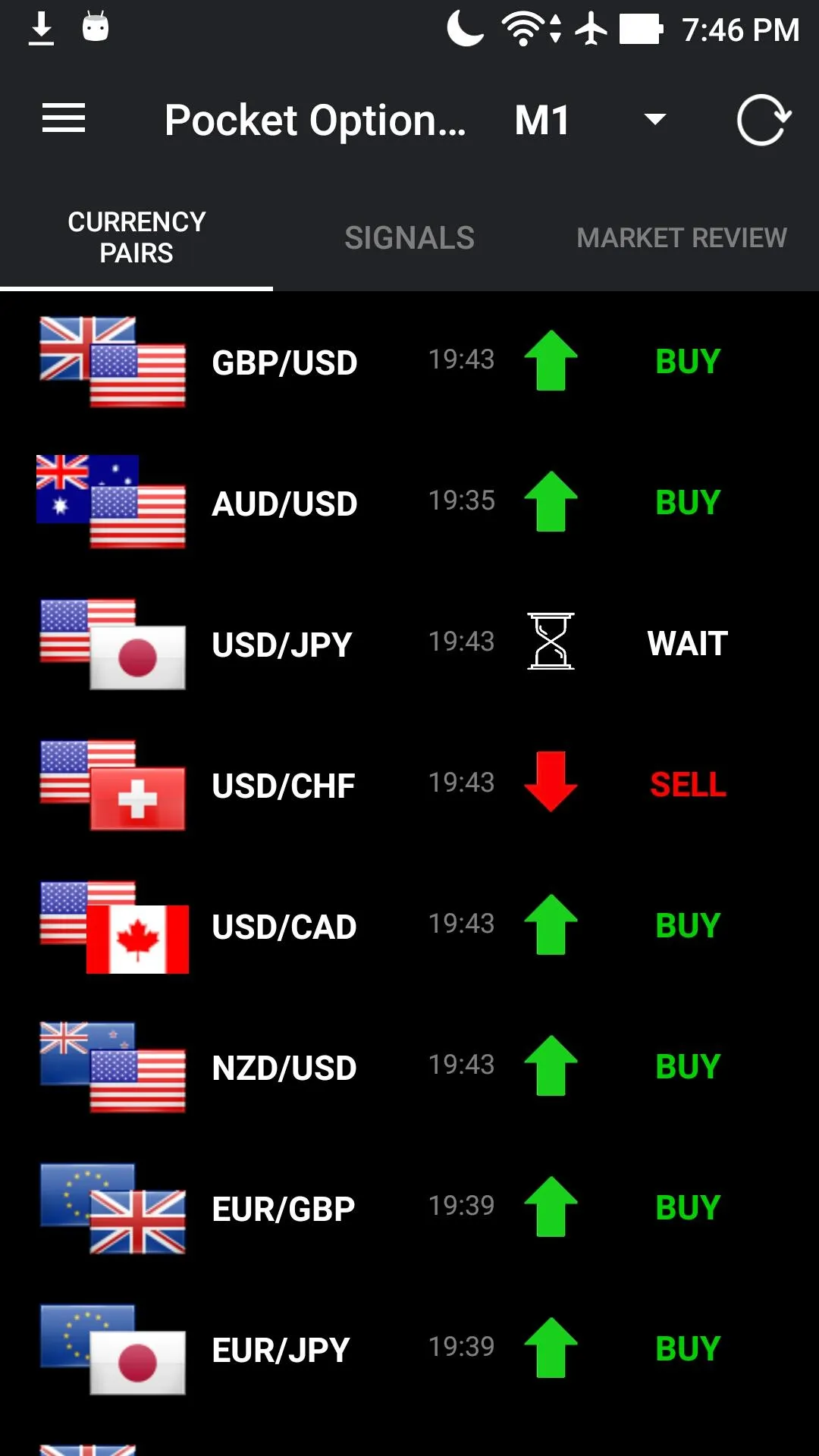 Pocket Options Signals | Indus Appstore | Screenshot