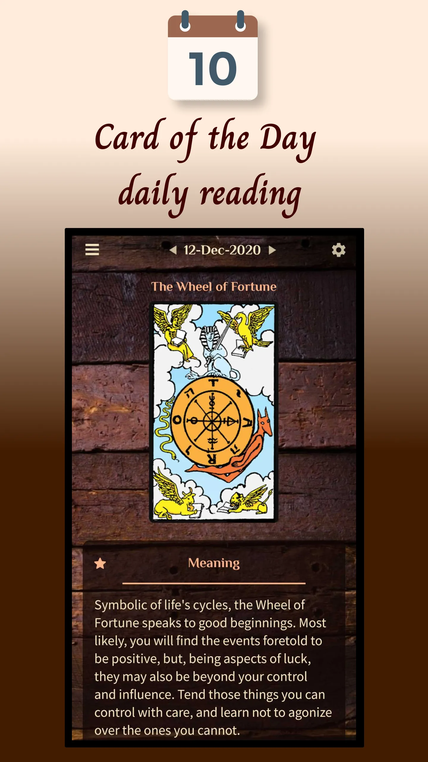 Tarot- Card of the Day Reading | Indus Appstore | Screenshot