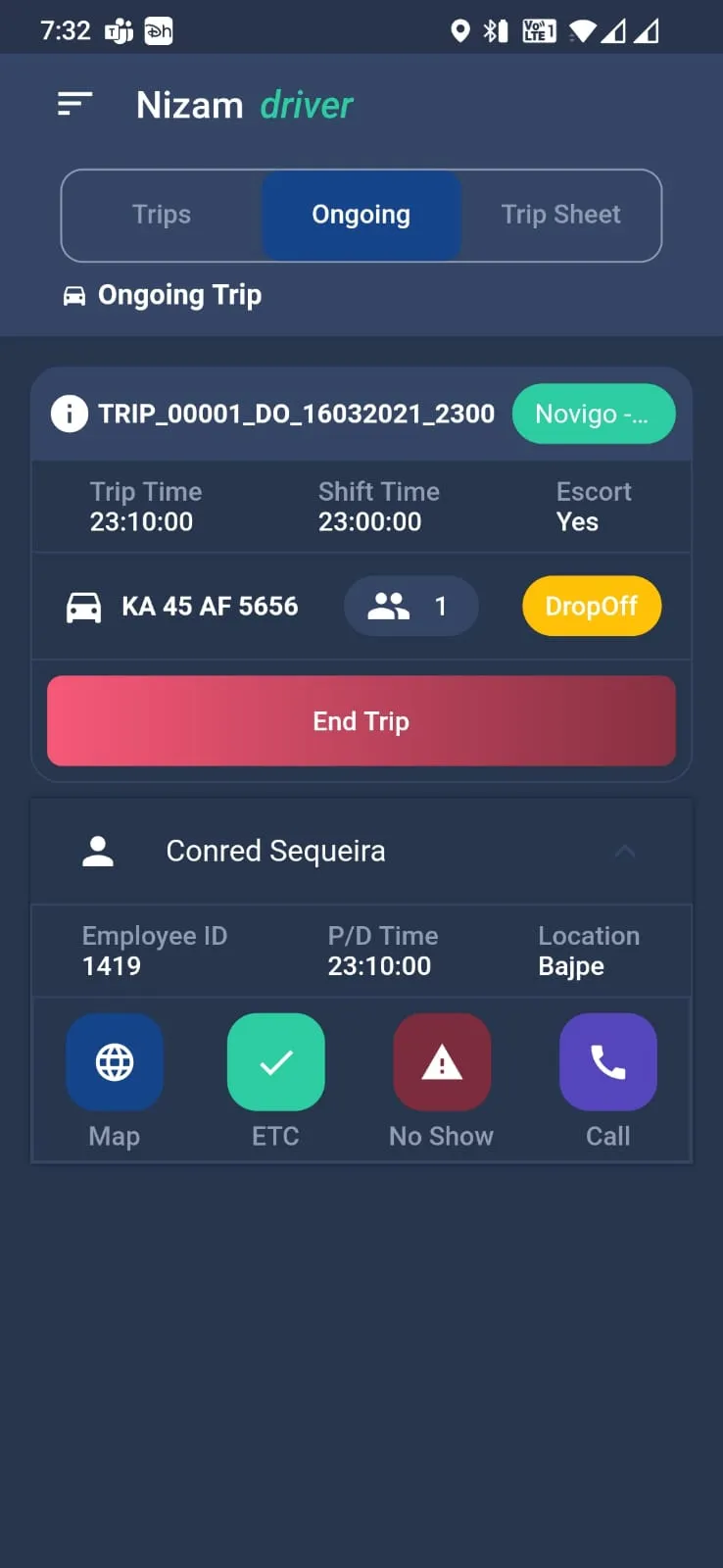 Trackervigil Driver | Indus Appstore | Screenshot