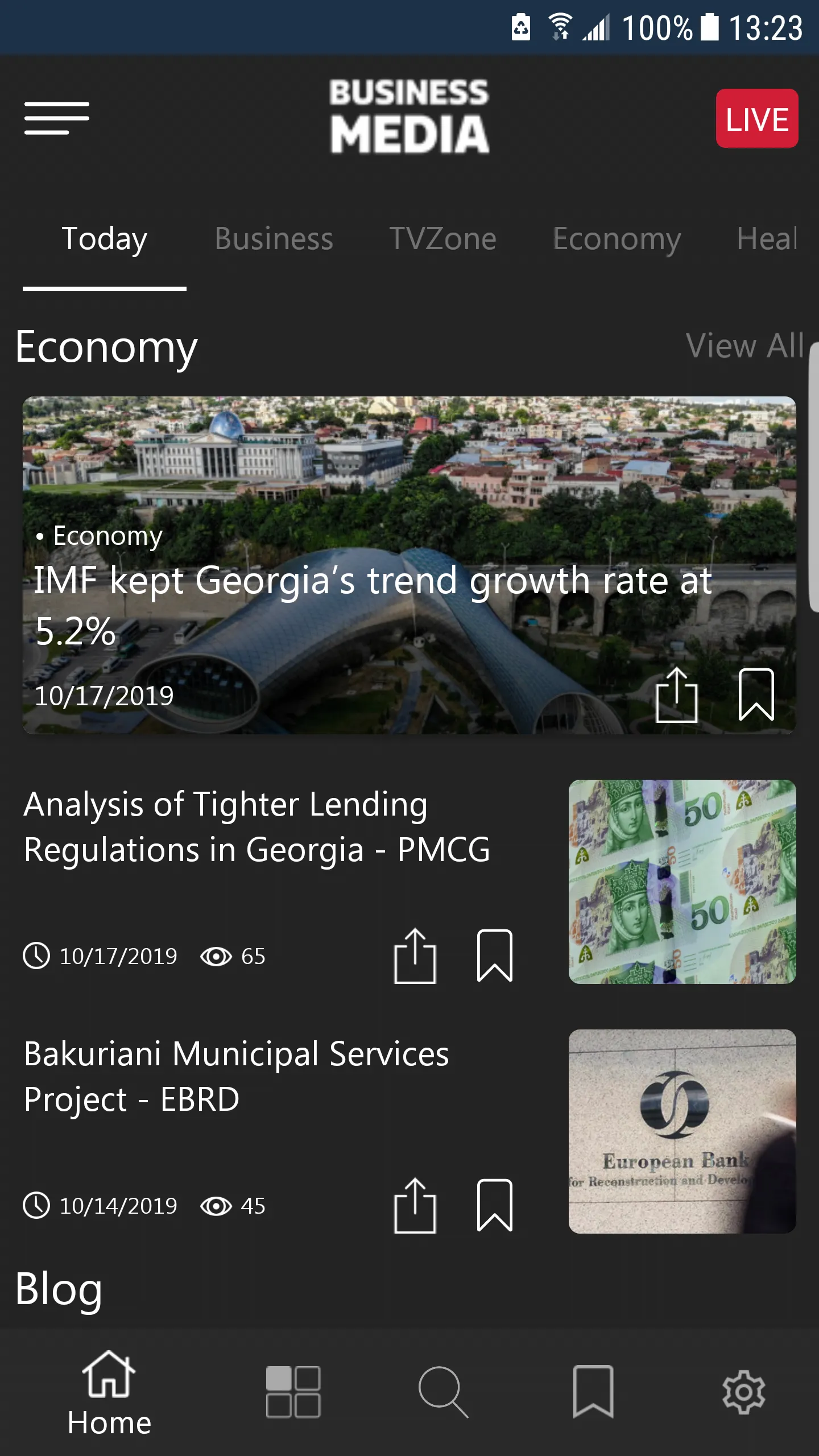 BMG - Business Media Georgia | Indus Appstore | Screenshot