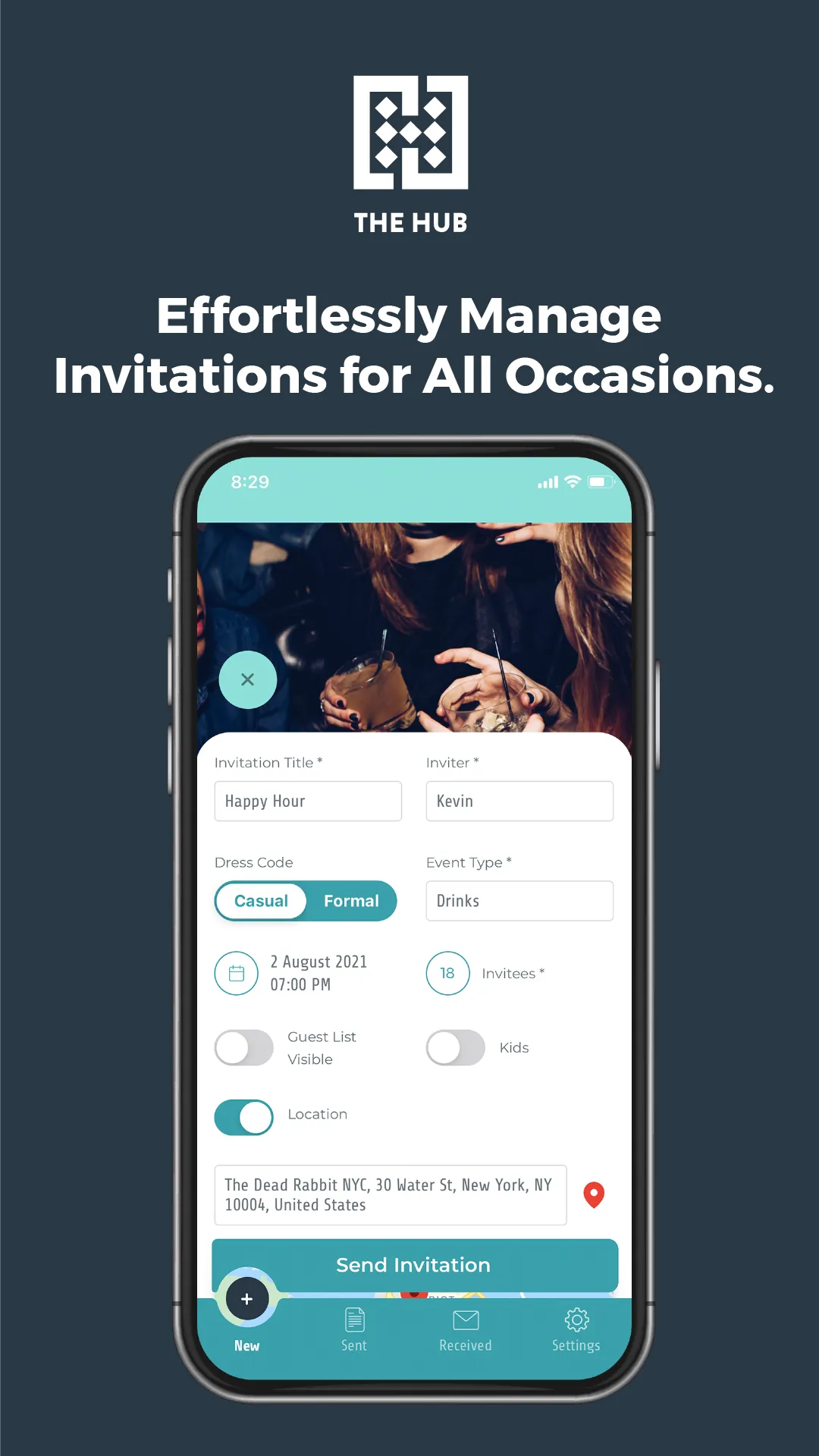 Hub App Party Invitation Maker | Indus Appstore | Screenshot