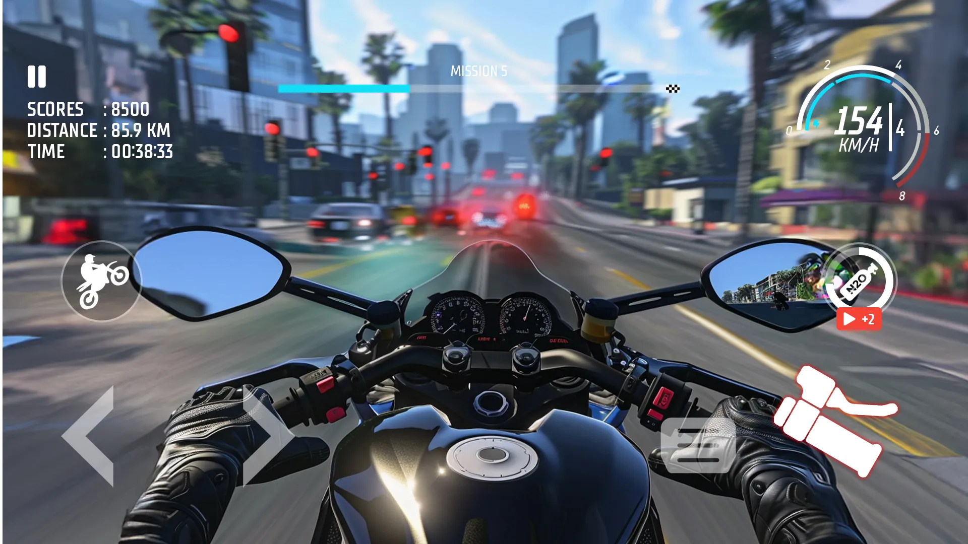 Traffic Bike: Driving City 3D | Indus Appstore | Screenshot