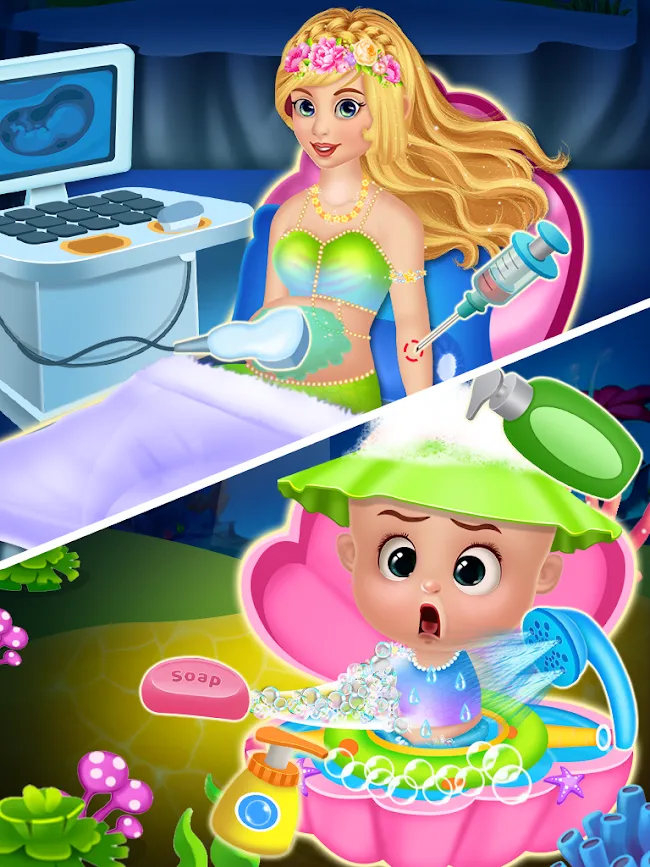 Pregnant mermaid mommy & newbo | Indus Appstore | Screenshot