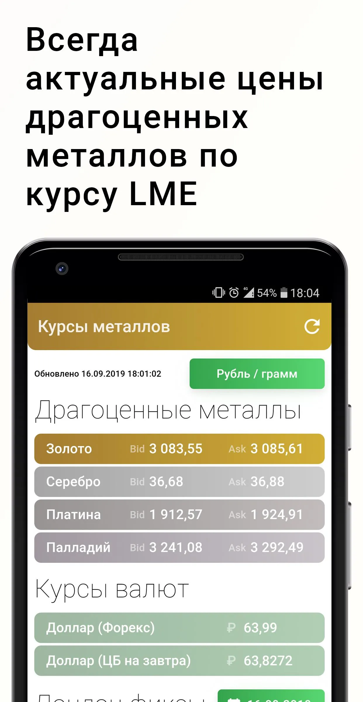 Российские драгоценные металлы | Indus Appstore | Screenshot