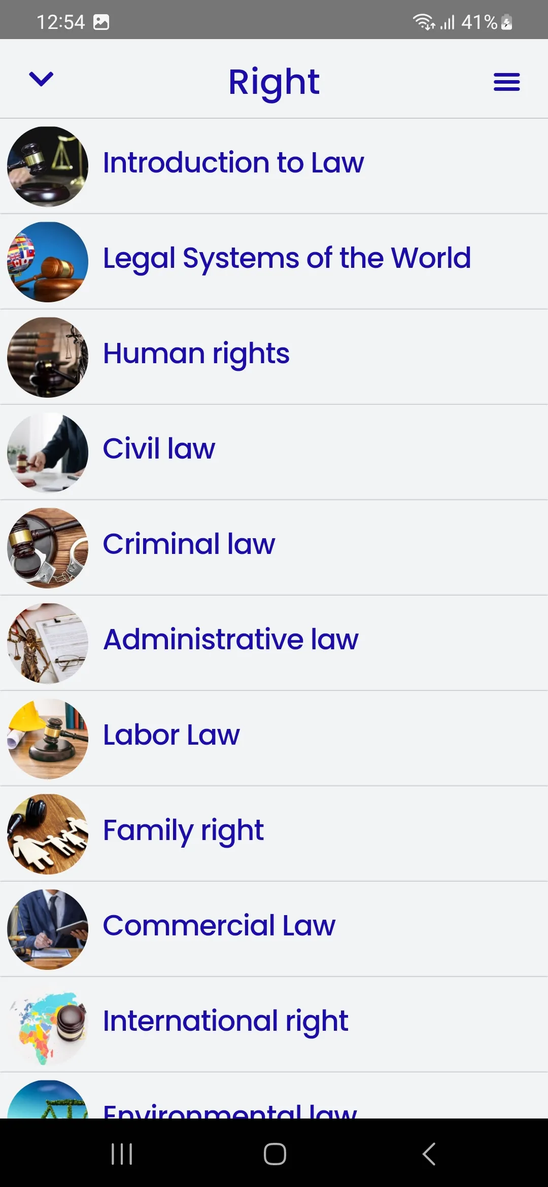 Law Course | Indus Appstore | Screenshot