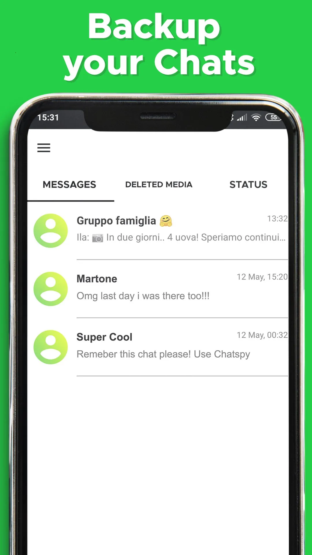 Recover delete messages ChatSv | Indus Appstore | Screenshot