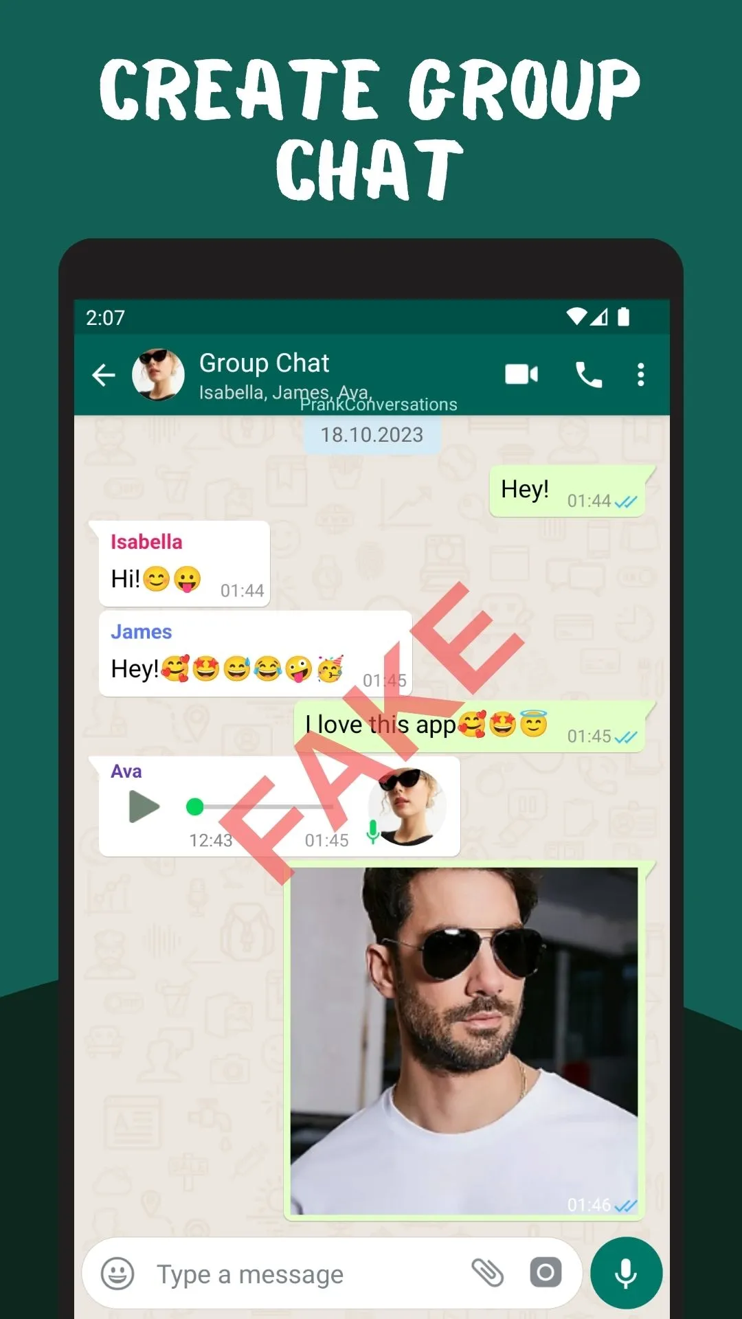 Fake Chat Maker ChatsPrank | Indus Appstore | Screenshot