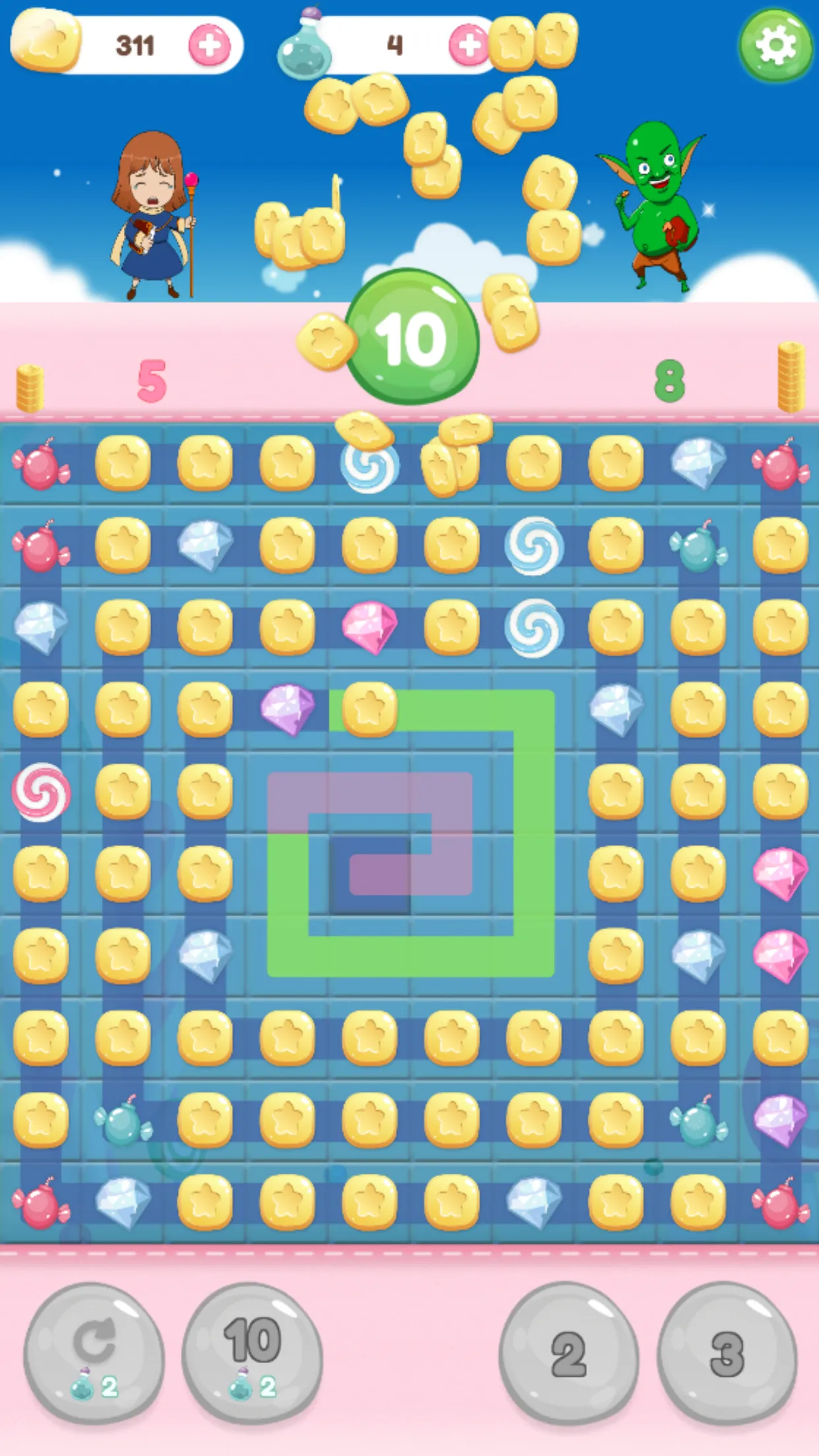 Coin Shower - Puzzle Battle | Indus Appstore | Screenshot