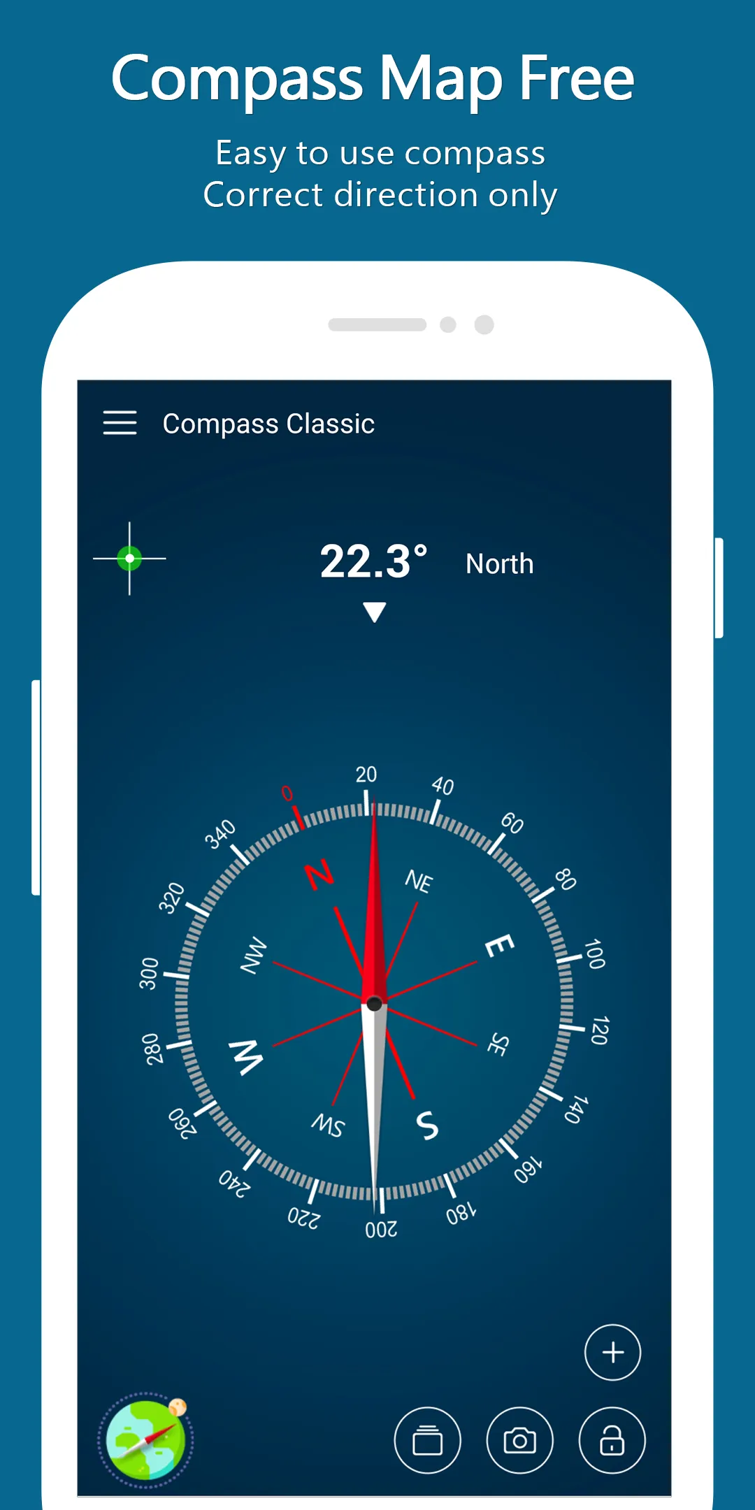 Digital Compass Map 360 | Indus Appstore | Screenshot