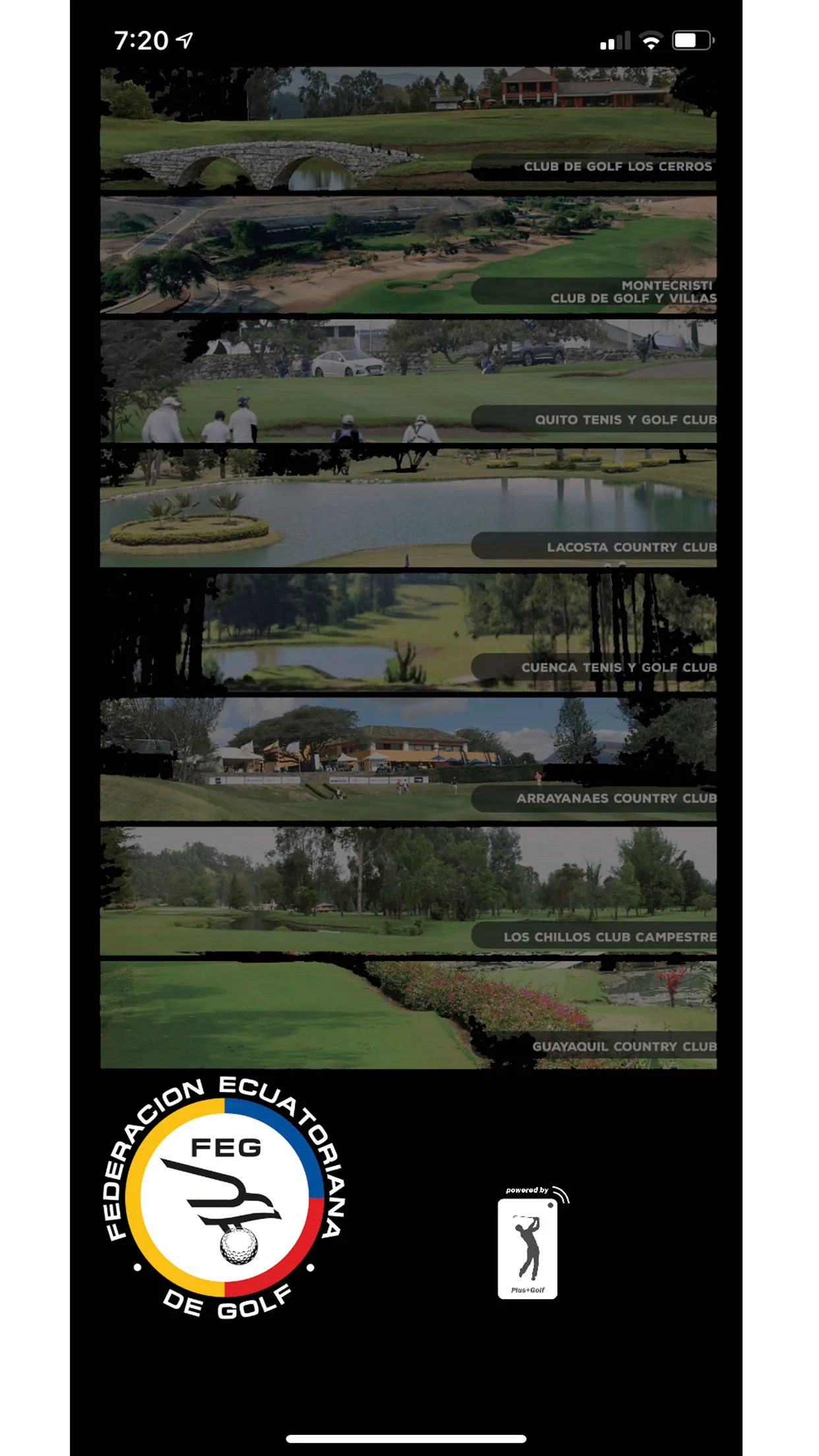 Ecuadorian Golf Federation | Indus Appstore | Screenshot