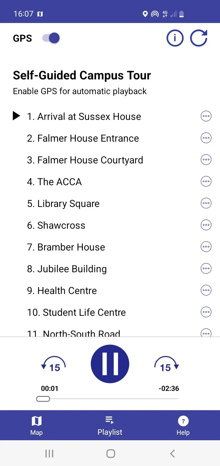 Uni of Sussex Self-Guided Tour | Indus Appstore | Screenshot